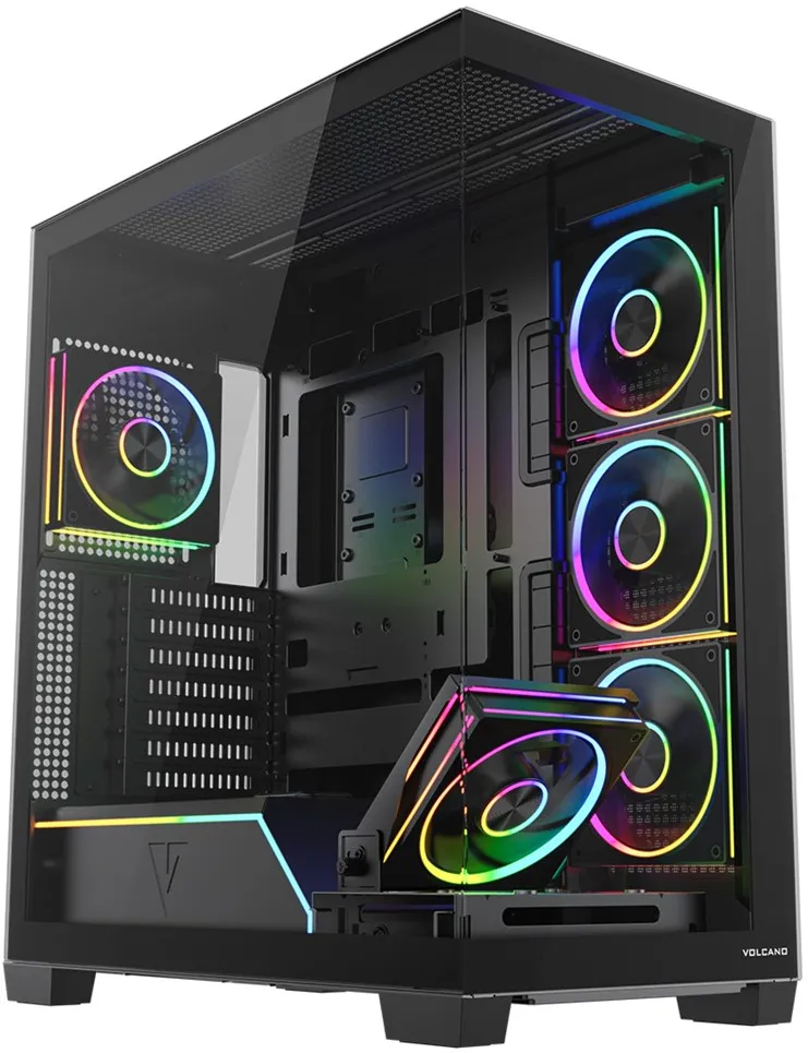 Case VOLCANO STELLAR PLUS ARGB MIDI 5F Black
