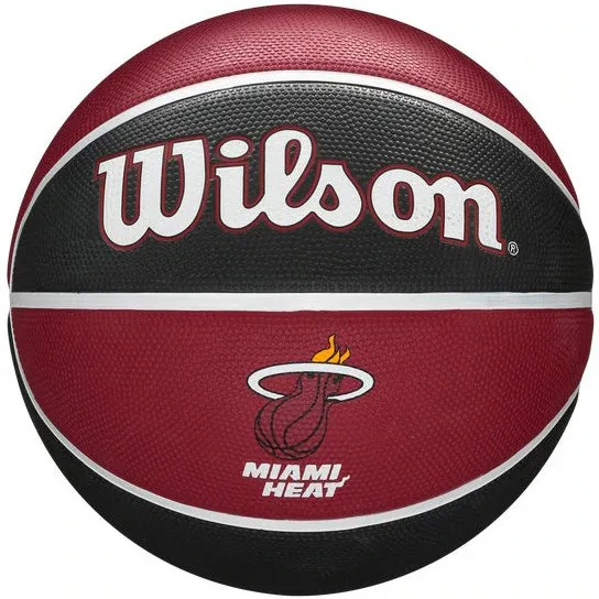 Minge baschet NBA Miami Heat, Wilson, Marimea 7, Rosu/Negru/Alb