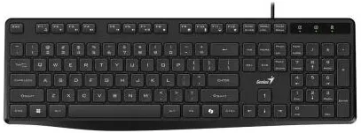 Tastatura "KB-117S", USB, cu fir, silentioasa, 104 taste, negru, "31300017400"