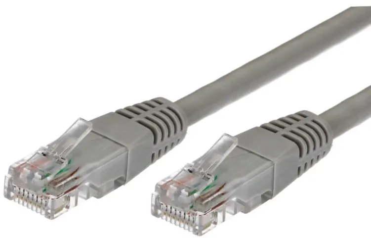 Cable Patchcord cat.5e RJ45 UTP 2m. grey