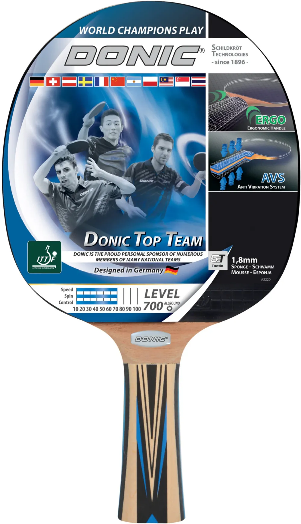 Paleta tenis de masa Donic Top Team 700