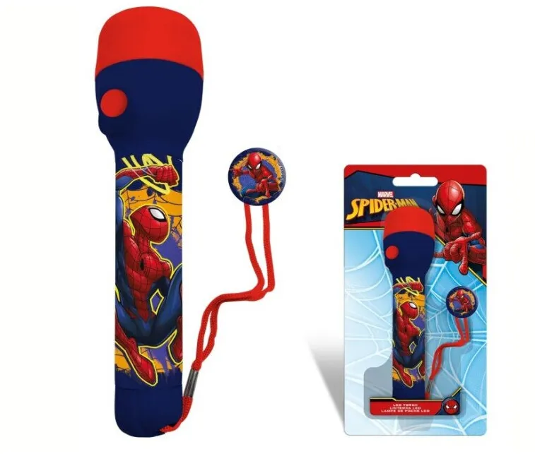 Jucarie Educationala Kids Euroswan Flashlight Big Spiderman 16 x 4,5 cm
