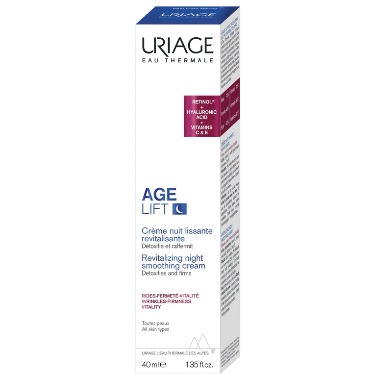 Crema detox revitalizanta de noapte Uriage Age Lift, 40 ml