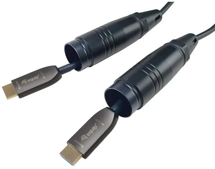 Equip HDMI HS Ethernet 2.1 48Gb AOAC 8K/60Hz 25.00m schwarz