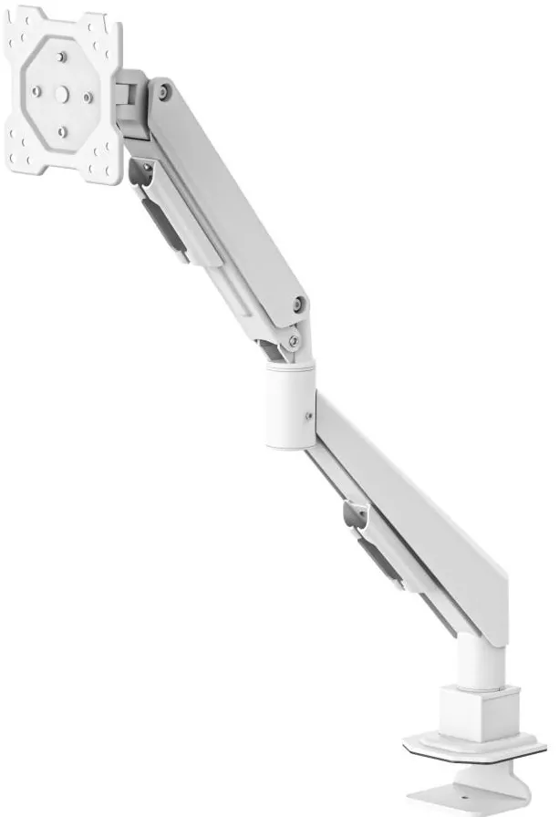 Suport monitor HAMA cu brat pe arc cu gaz 13-35 inch alb