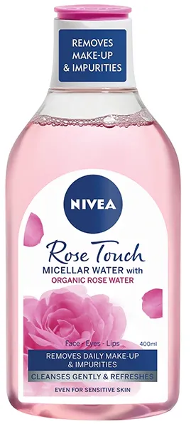 Apa micelara NIVEA Rose Touch cu apa organica de trandafiri, 400 ml