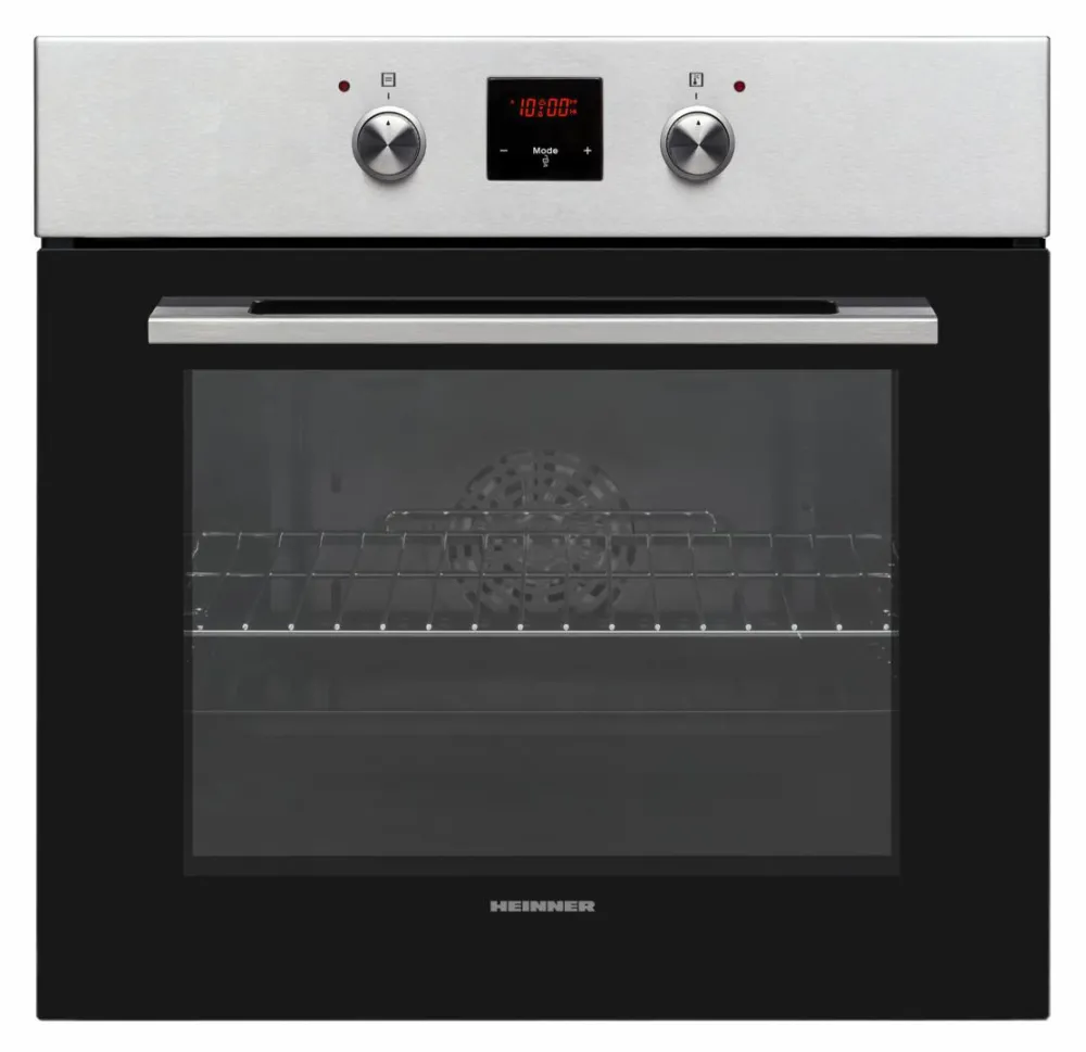 Cuptor incorporabil Heinner HBO-V659GCDRC-IX, 69 l, 9 functii, Clasa A, Multifunctional, Grill, Ventilatie, Timer, Display touch, Perete catalitic, Butoane pop-up, Inox