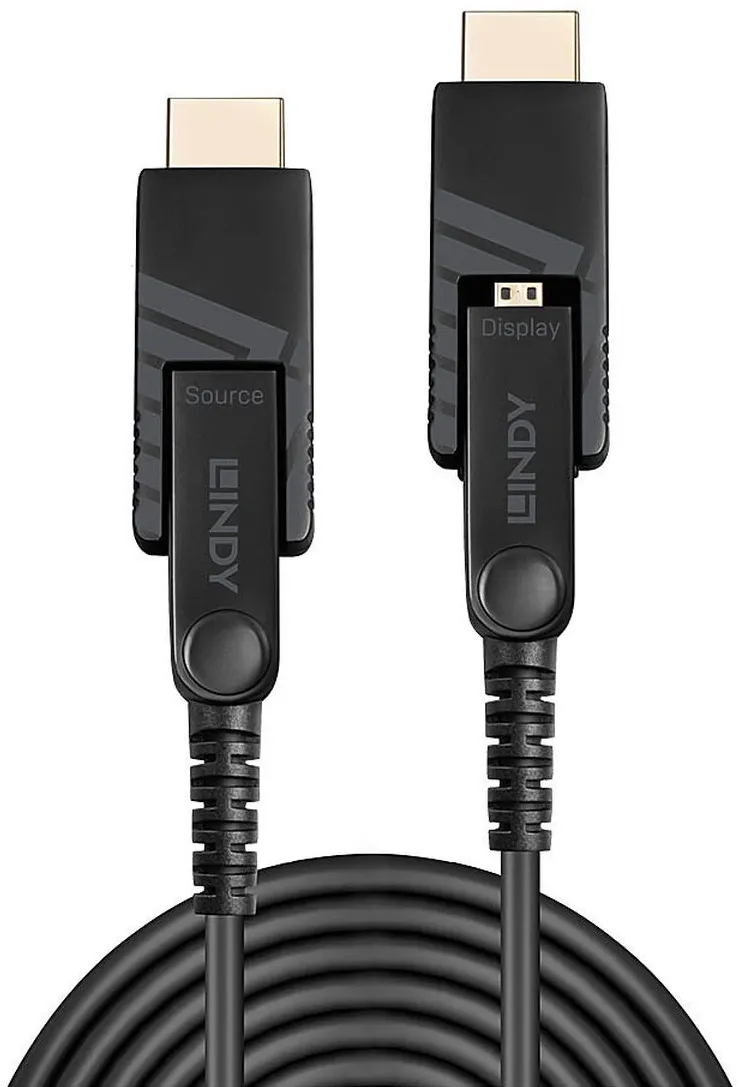 LINDY Micro-HDMI Fibre Optic Hybrid 18G Kabel 40m