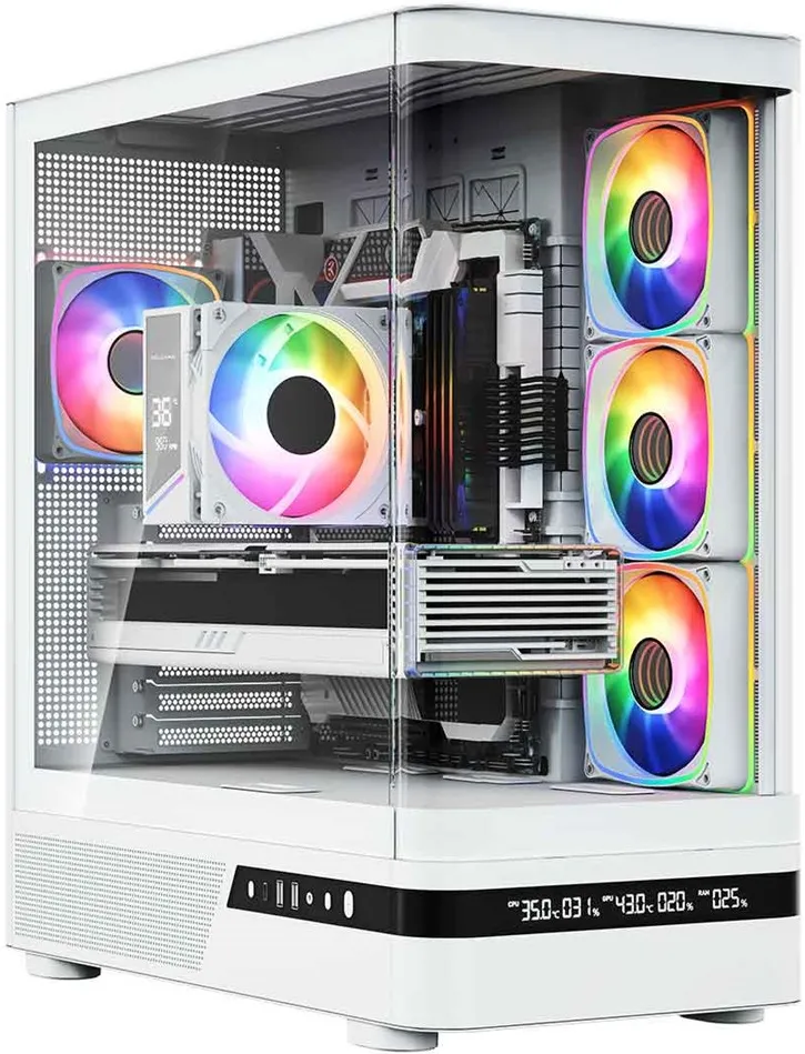 PC case Volcano AQ200 ARGB MIDI WHITE
