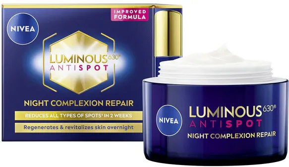 Crema de noapte NIVEA Luminous, 50 ml
