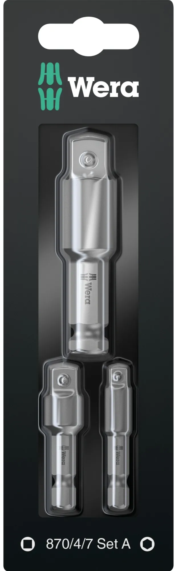 WERA 870/4/7 Set A SB Tool Shafts