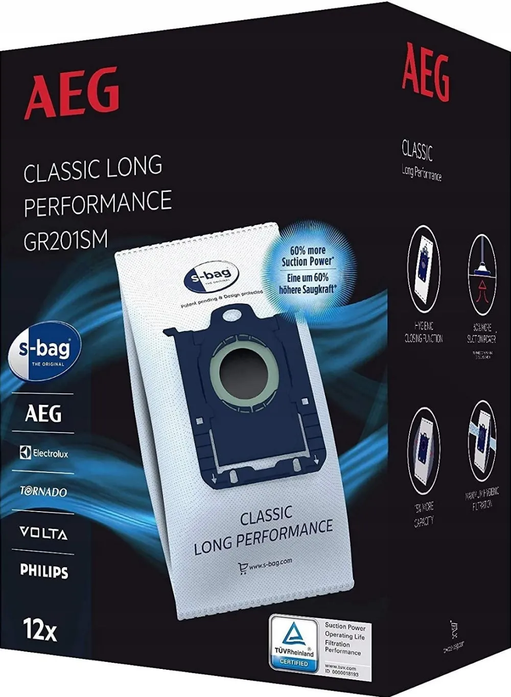 AEG GR 201SM dust bag VX7-VX8
