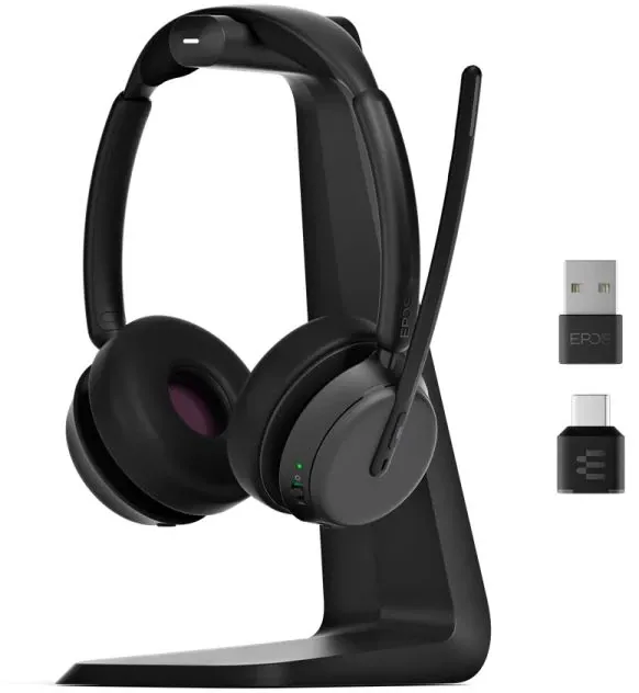Headset Impact 1000 MS UC ANC WL USB-C+A Stand