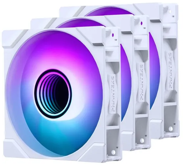 PHANTEKS M25 Gen2 PWM D-RGB Lüfter, 3er-Pack - 120mm, weiß