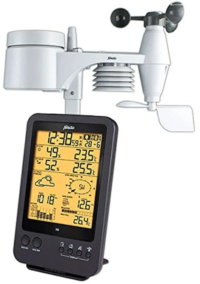 Alecto WS-4700 Professionelle Wetterstation mit Funksensor