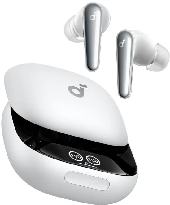 Casti TWS Anker "Soundcore Liberty 4 Pro", tip butoni, utilizare multimedia, Bluetooth 5.3, 6 x mic, durata baterie pana la 40 ore, IPX5, ANC, alb, "A3954G21"