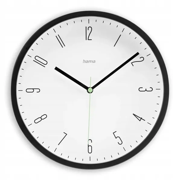 Capri wall clock 25cm black