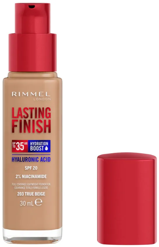 Fond de ten Rimmel Lasting Finish 35H 203 True Beige, 30 ml