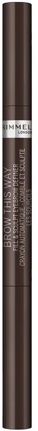 Creion pentru sprancene automatic Rimmel Brow this Way 2-in-1 003 Dark, 0.25 g