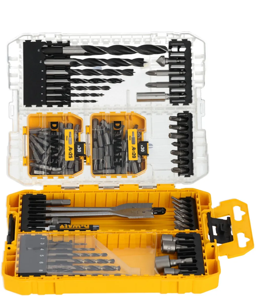Set biti si burghie DeWALT DT70785, 100 piese, pentru surubelnita si bormasina, durabilitate ridicata, cutie depozitare inclusa