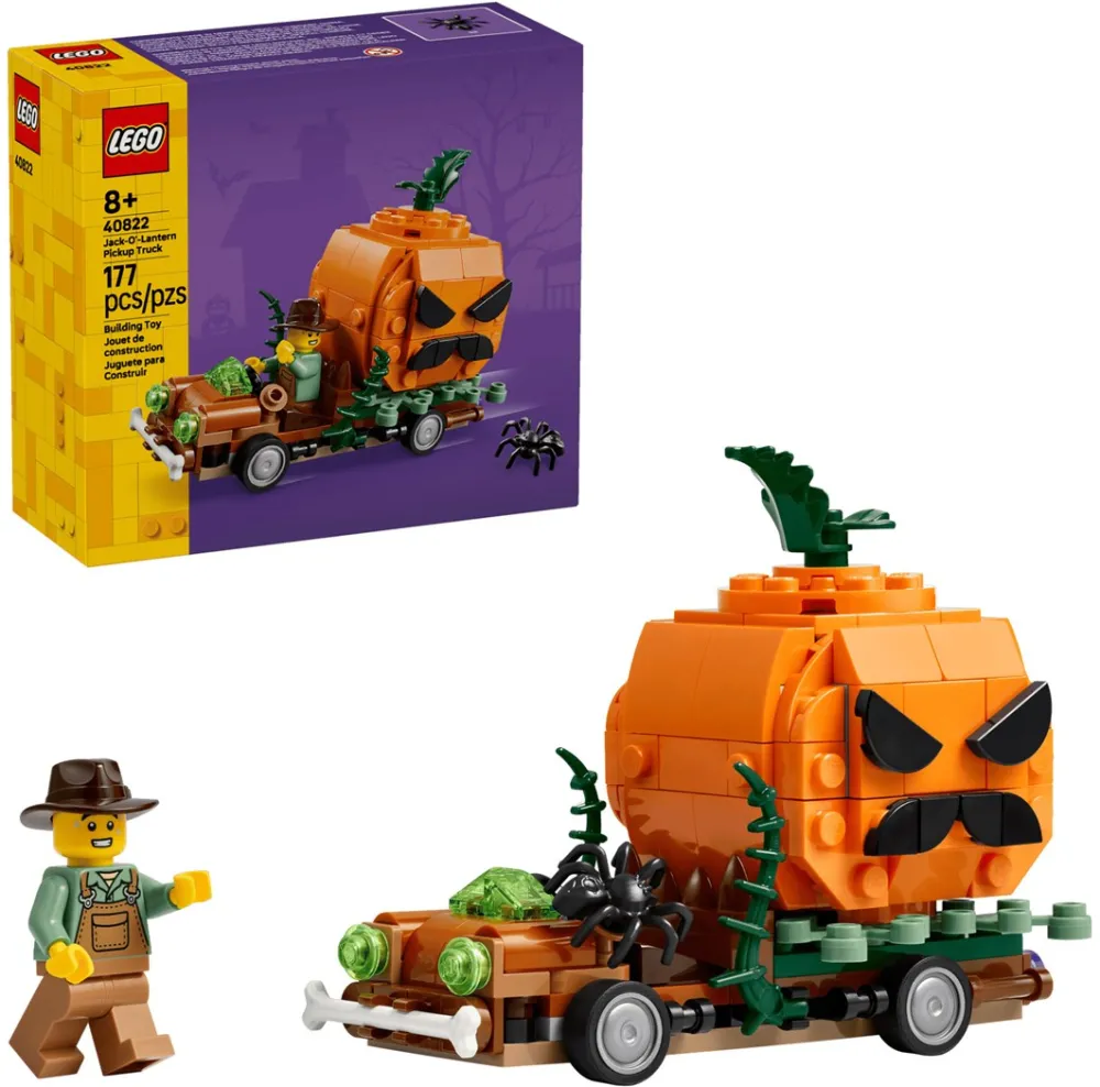 LEGO - Camioneta cu dovleac sculptat 40822, 177 piese