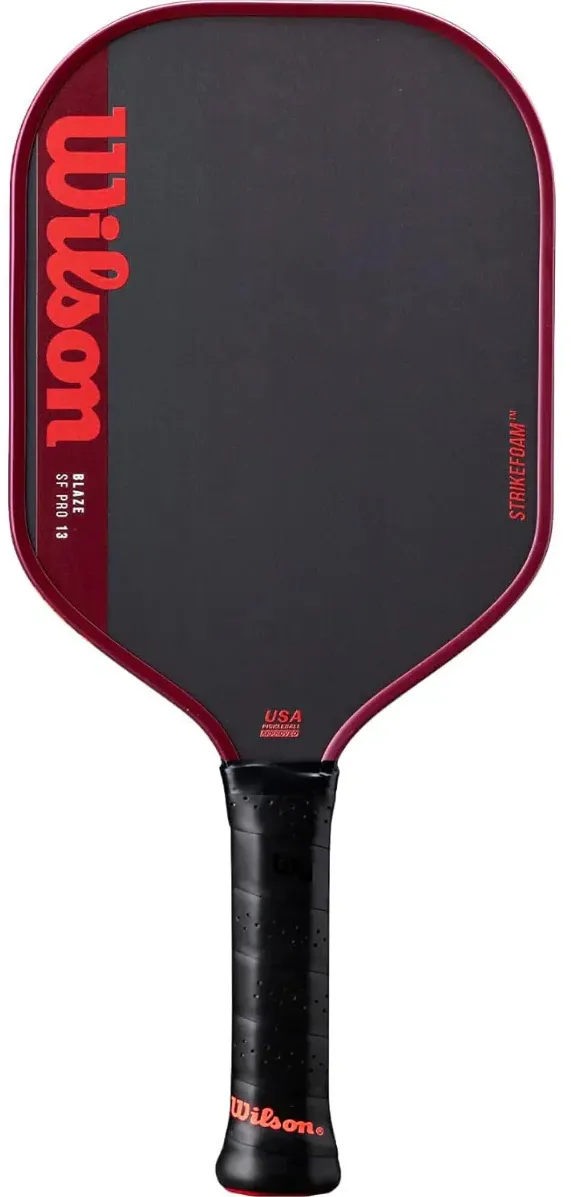 Paleta pickleball, Wilson, 13 mm, Negru/Portocaliu