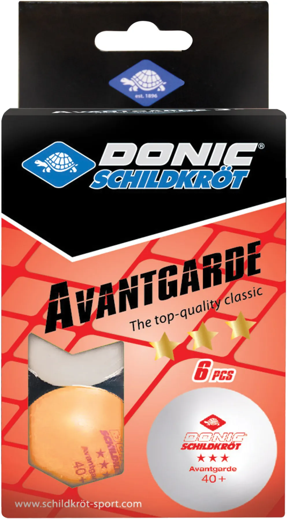 Set 6 mingi tenis de masa Donic-Schildkrot Avantgarde, 3 stele
