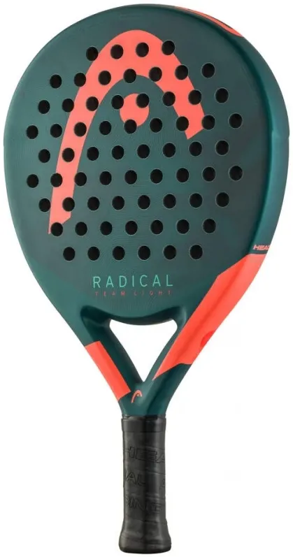 Racheta padel, HEAD, Verde Metalic/Coral, 340g, Radical Team Light 2026 Rotunda Fiberglass Control Foam Beam 38mm incepator