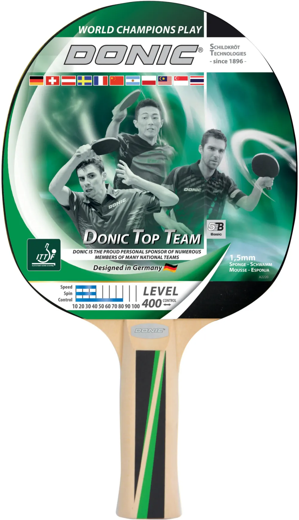 Paleta tenis de masa Donic-Schildkröt Top Team 400