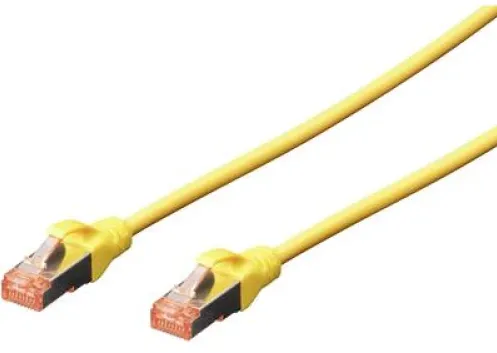 DIGITUS Patchkabel Cat6 S/FTP 2xRJ45 3.0m gelb Hebelschutz