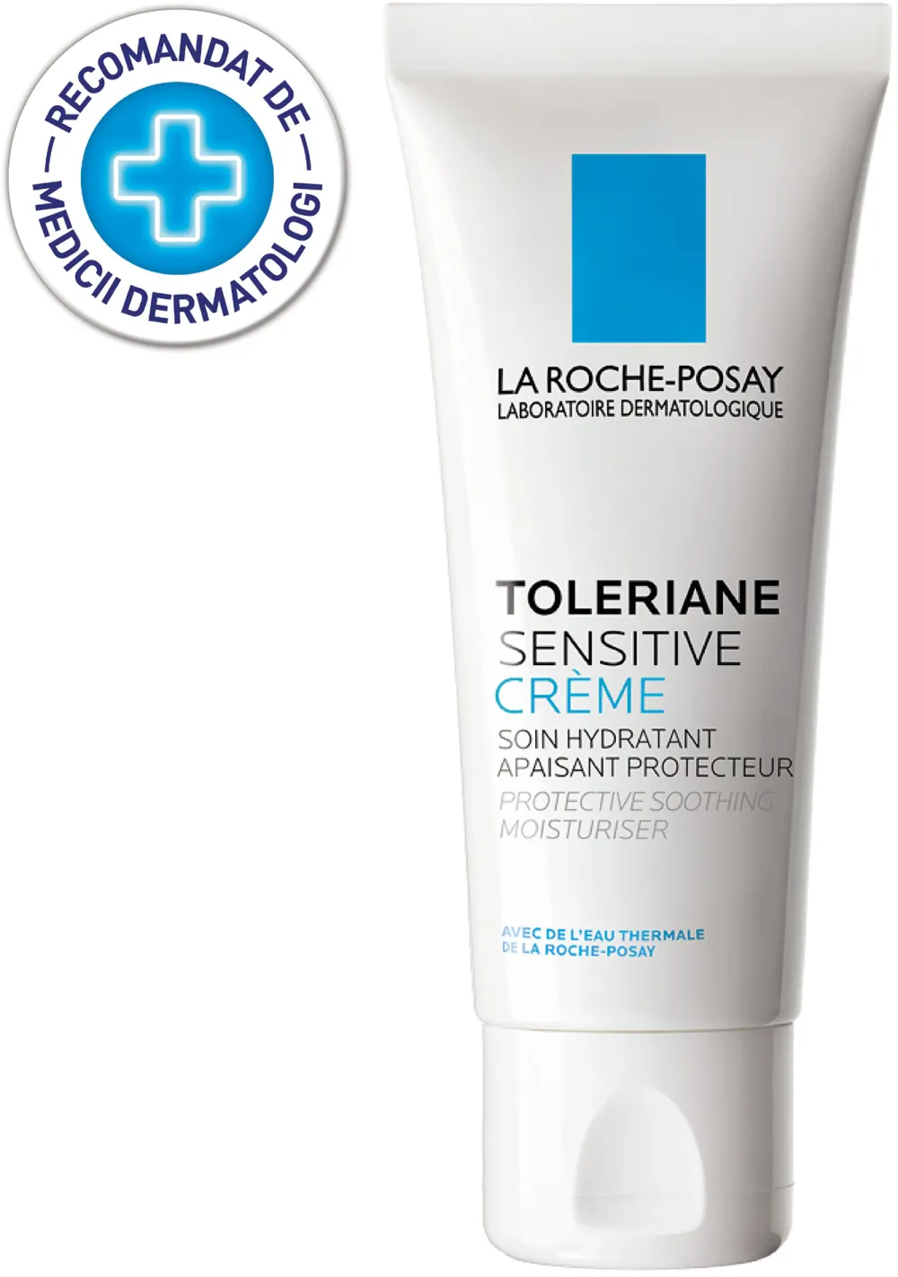Crema hidratanta pentru ten sensibil, uscat La Roche-Posay Toleriane Sensitive, 40ml