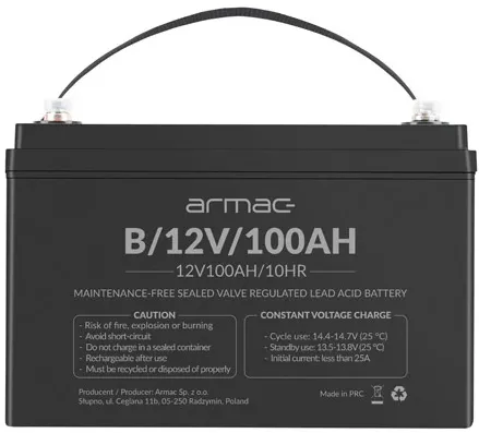 Battery 12v agm 12v 100ah universal B/12V/100AH