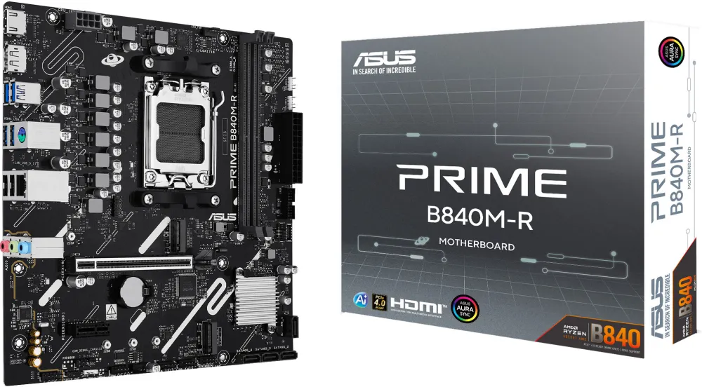 PRIME B840M-R, AM5, DDR5, mATX, Negru, 90MB1PT0-M0EAY0