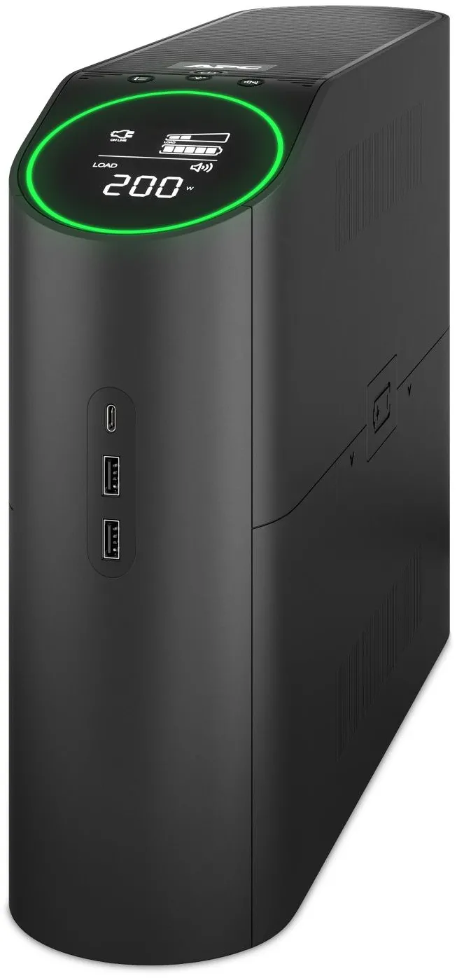 UPS BGM2200B-GR Back-UPS Pro, 2200VA/1320W, Tower, 230V, 4xSchuko and 2xIEC C13 outlets, RGB Lights, Pure Sine Wave, Midnight (Black)