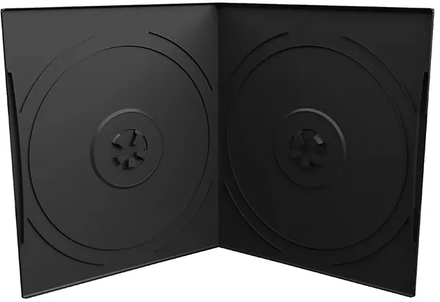 MediaRange DVD-Leerhülle für 2 Dics 7mm Taschenformat schw