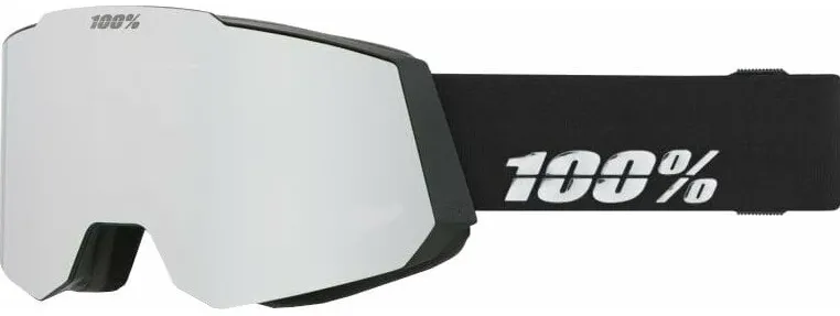 100percent SNOW - SNOWCRAFT Goggle Black HiPER Silver Mirror