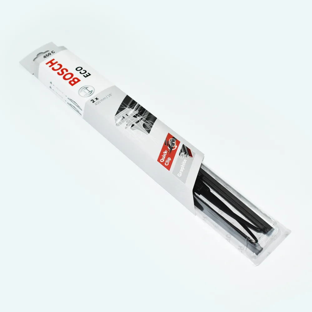 Set stergatoare Bosch ECO, pentru parbriz 45 cm si 45 cm, pentru prindere clasica (carlig)