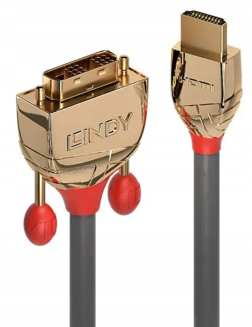 LINDY HDMI an DVI-D Single Link Kabel Gold Line 15m