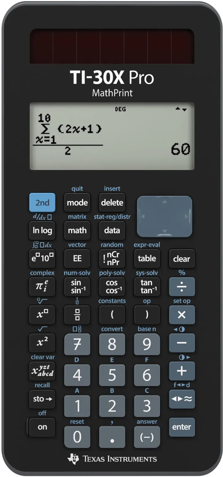 Texas Instruments TI 30X Pro MathPrint