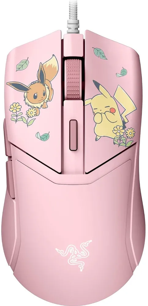 Razer Cobra Gaming-Maus, kabelgebunden, 8.500 DPI, Chroma RGB - Pikachu/Eevee