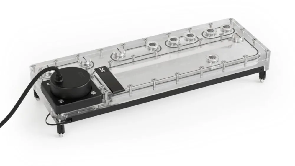 Alphacool Alphacool Core Distroplate 360 Links V.2 mit D5 Apex Pumpe, für D5/DDC