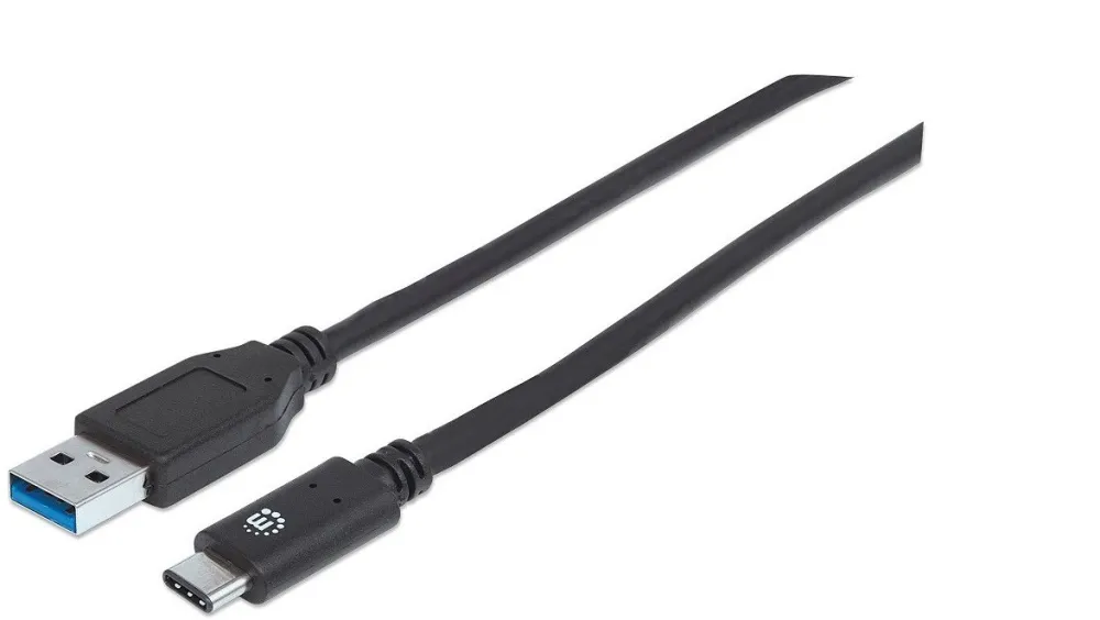 Cablu MANHATTAN Cablu USB 3.1 Gen2, tip-C/tip-A M/M 1m negru