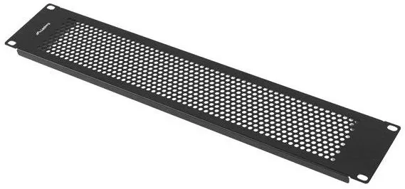 LANBERG 19" Blindabdeckung (perforiert) 2U schwarz
