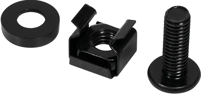 Logilink Befestigungssatz M6, schwarz, 50 Stück