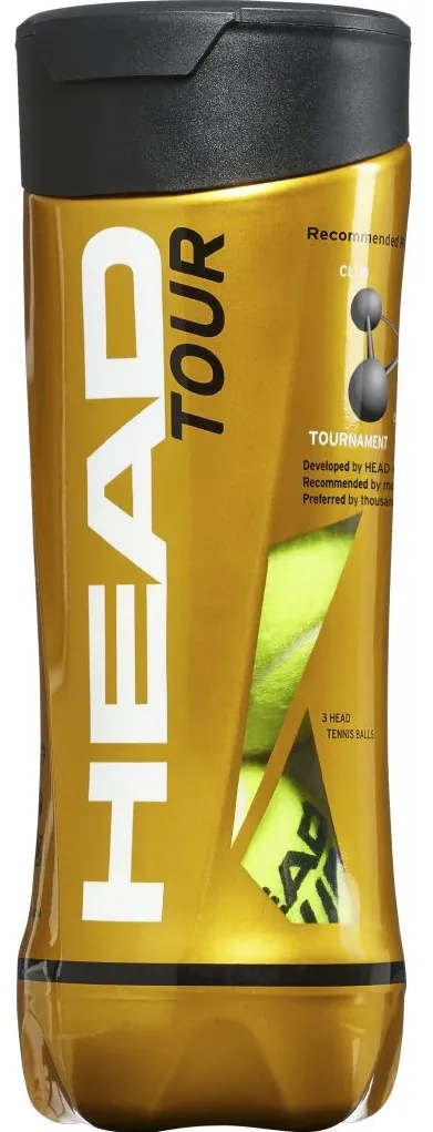 Set 3 mingi de tenis HEAD Optical Yellow, SmartOptik Technology