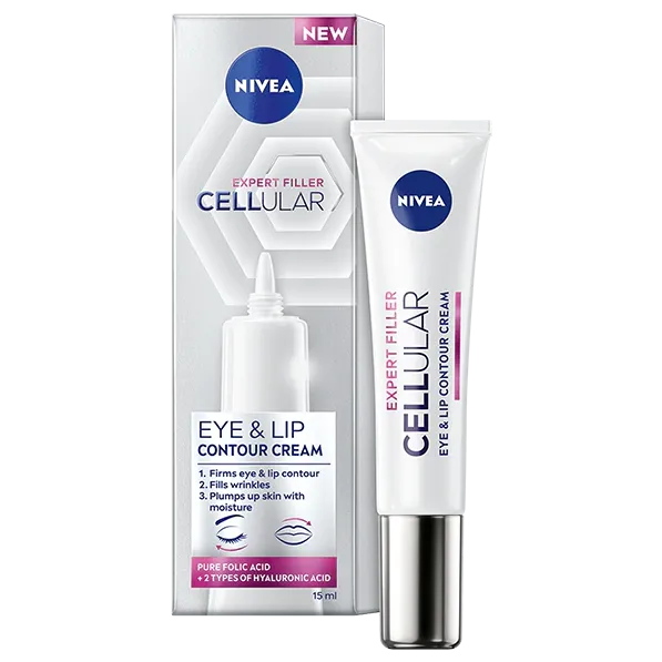 Crema pentru ochi si conturul buzelor NIVEA CELLULAR Expert Filler, 15 ml