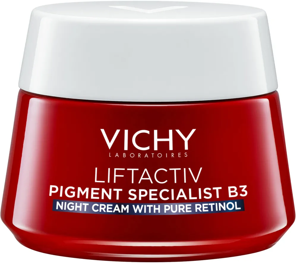 Crema de noapte anti-rid cu retinol pur si niacinamida Vichy Liftactiv B3 anti-pete pigmentare brune , 50 ml
