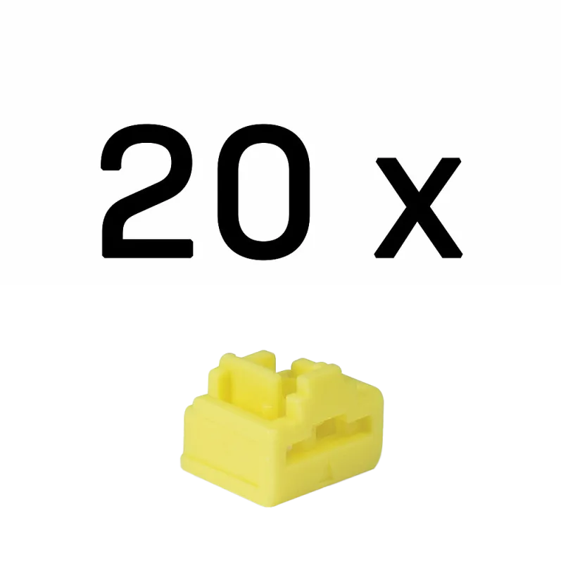 Accesoriu Laptop Lindy RJ45 Port Schlösser GELB, 20 Stück