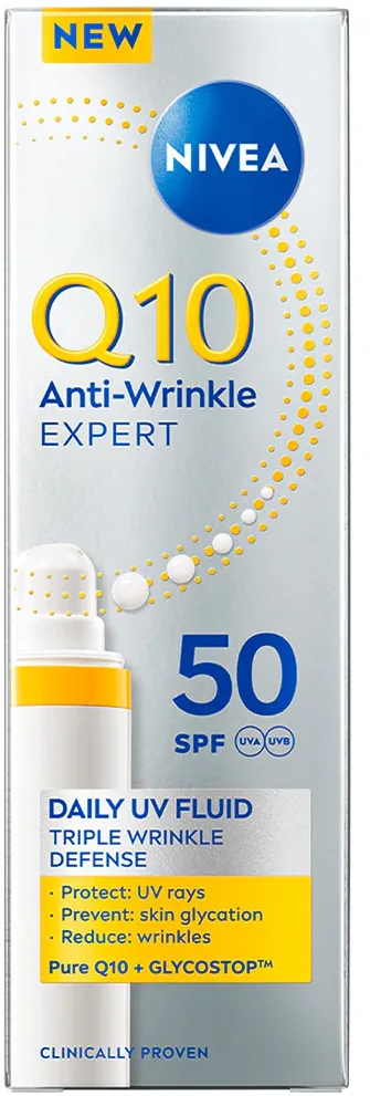 Fluid de zi anti-rid NIVEA Q10 cu protectie UV SPF 50, 40 ml