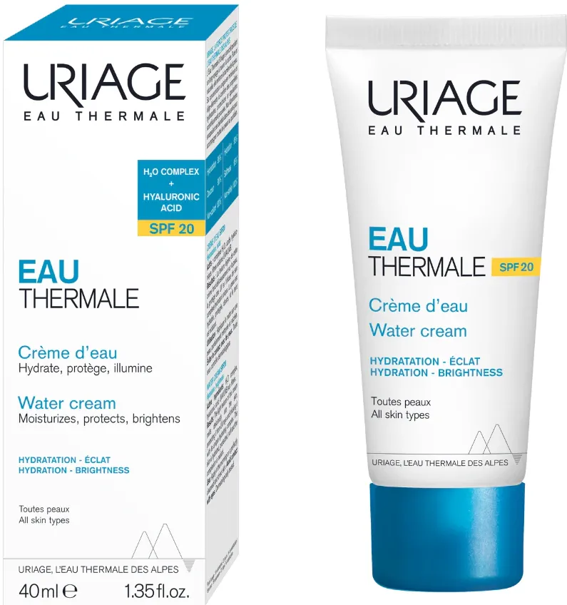 Crema hidratanta cu apa termala SPF 20 Uriage Eau Thermale, 40ml